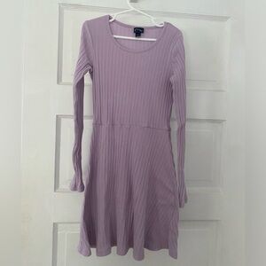 Art Class M 7/8 Girls Lavender LS Dress